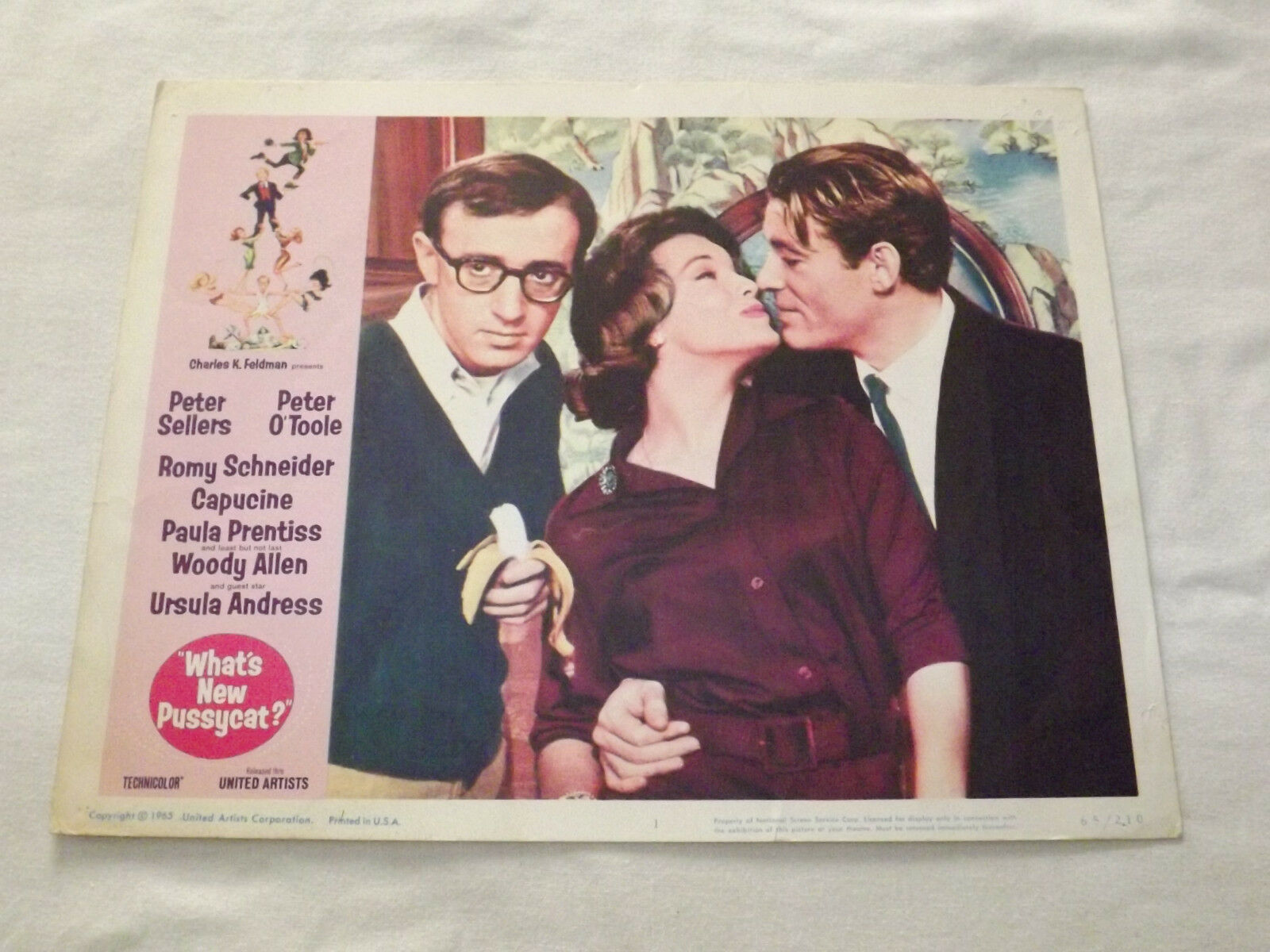 Vintage 1965 United Artists Peter Sellers What's New Pussycat Movie Poster