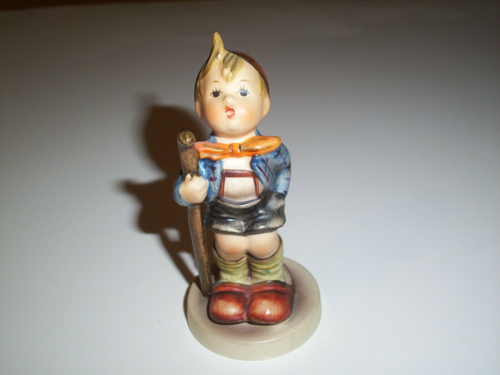 Vintage Hummel Figurine # 16 2/0 Little Hiker Boy With Walking Stick Excellent!