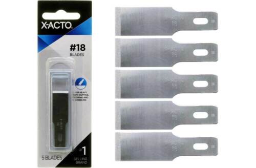 #18 X-acto X218 Heavy Weight Chiseling Knife Blades - 5pc
