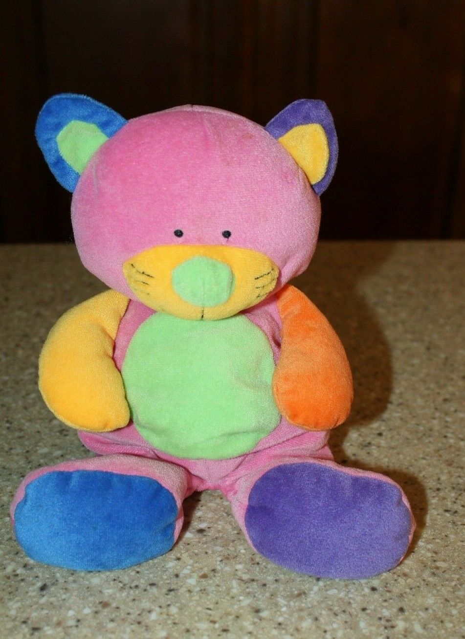 Ty Pluffies Love To Baby Cat Plush Multi Color Pink 2005 Rare Stuffed Animal