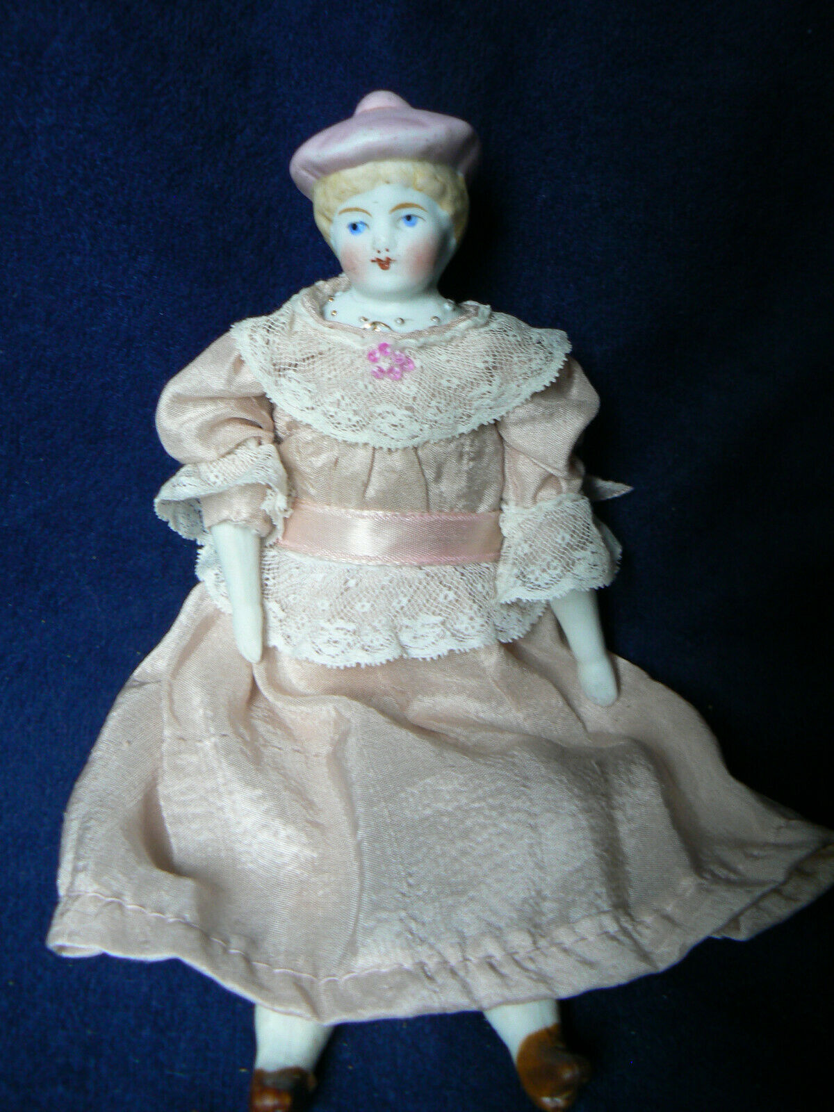 Antique Parian Lady Doll House Bonnet Head Germany 7.5"