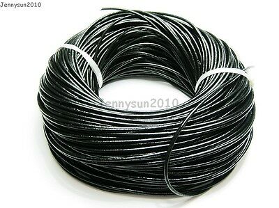 Genuine Leather Cord Thread For Diy Bracelet Necklace Jewelry Making 10m 100m