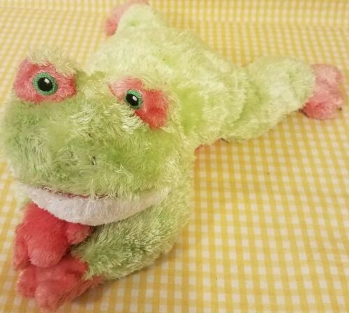 Ty Baby Snugglefrog Plush 12" Frog Vgc 2001 Sewn Eyes  Lovey Toy W/inside Rattle