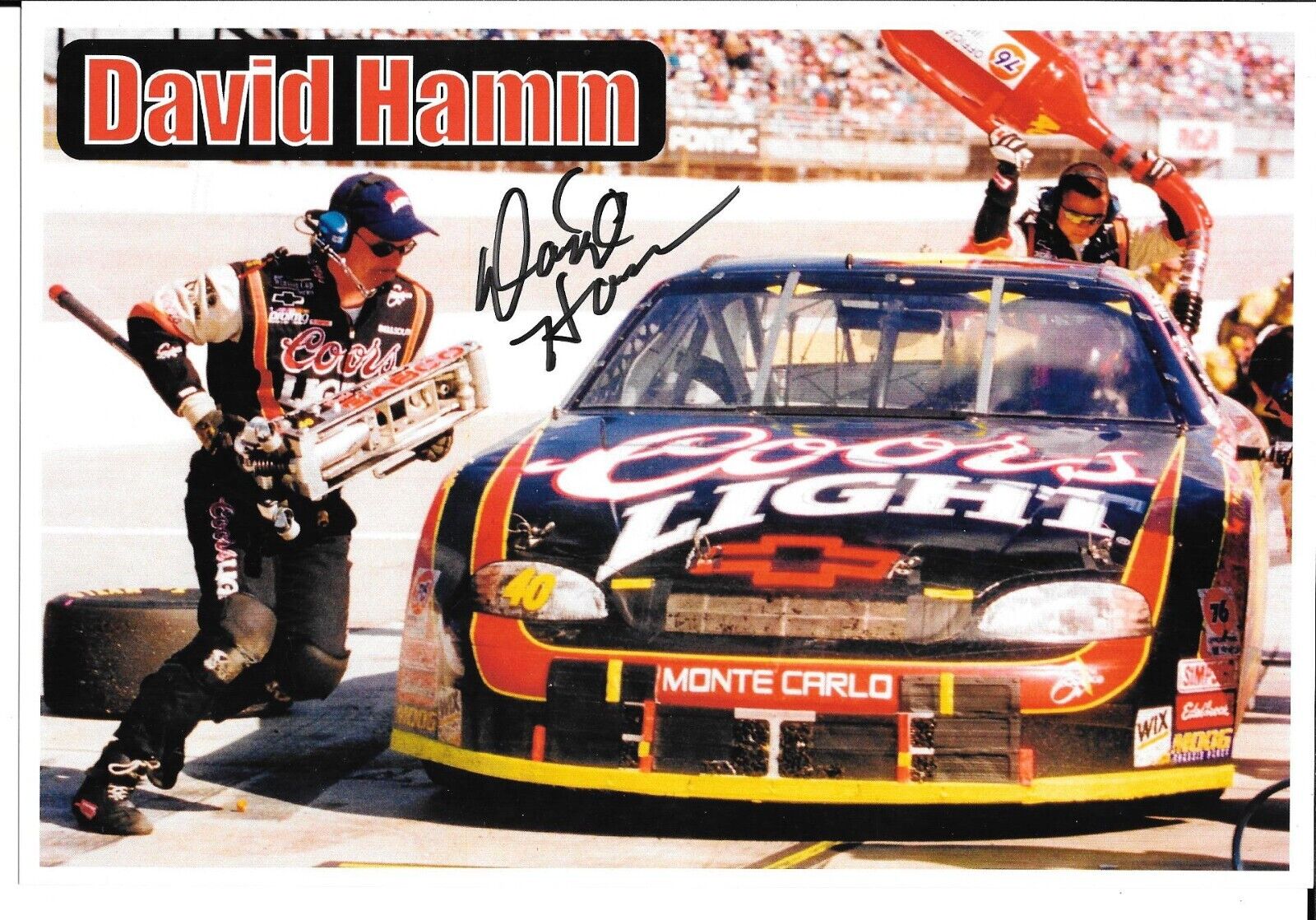 David Hamm Nascar Autographed / Signed Hero Card #42