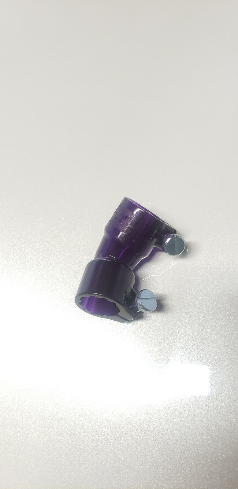 45 Degree Hopper Loader Purple Power Feed Elbow Fits 7/8" Feed Neck. Rare! Aci